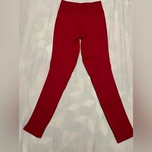 Lululemon Athletica Red yoga Leggings High Waist Full Length